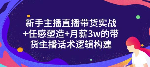 【副业项目3593期】新手如何做直播带货话术：信任感塑造+月薪3w的带货主播话术逻辑构建-佐帆副业网