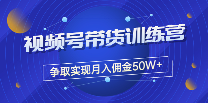 【副业项目3707期】视频号直播带货教程，教你如何实现月入佣金50W+（课程+资料+工具）-佐帆副业网