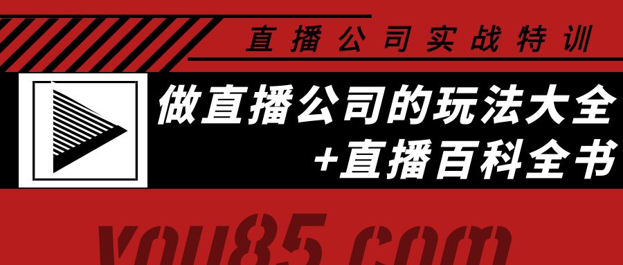 【副业项目4162期】老陈·直播公司实战特训：做直播公司的玩法大全+直播百科全书-佐帆副业网