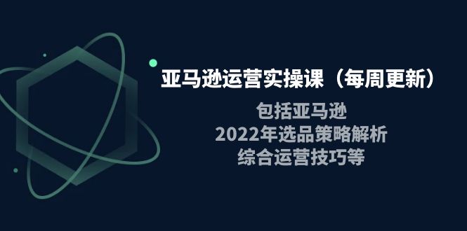 【副业项目4284期】亚马逊运营实操课：包括亚马逊2022选品策略解析，综合运营技巧等-佐帆副业网