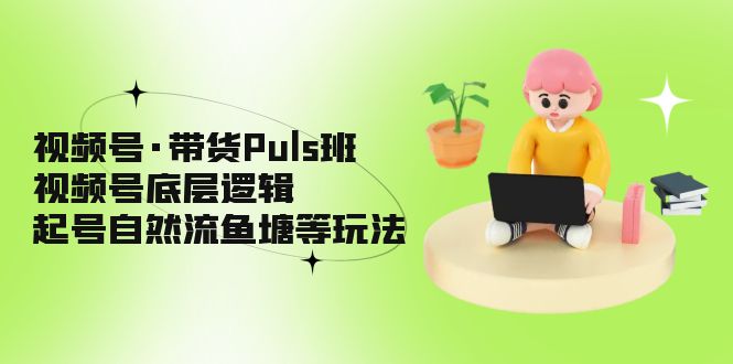 【副业项目5206期】视频号·带货Puls班，视频号底层逻辑，起号自然流鱼塘等玩法-佐帆副业网