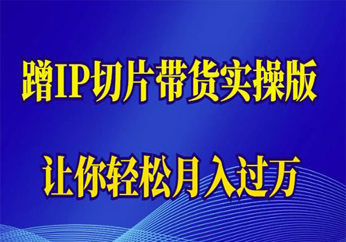 【副业项目6060期】2023蹭这个IP切片带货实操版，让你轻松月入过万（教程+素材）-佐帆副业网