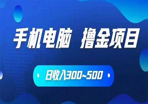 【副业项目6065期】2023手机和电脑都可以撸金的项目，日收入300~500【揭秘】-佐帆副业网