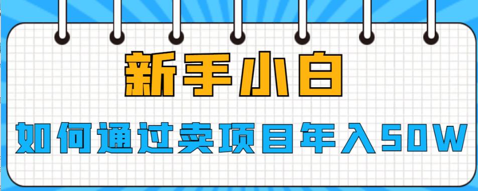 【副业项目6774期】新手小白如何通过卖项目年入50W【揭秘】-佐帆副业网