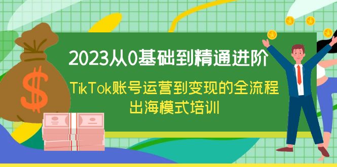 【副业项目6364期】2023从0基础到精通进阶，TikTok账号运营到变现的全流程出海模式培训-佐帆副业网