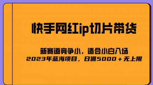 【副业项目7037期】2023爆火的快手网红IP切片，号称日佣5000＋的蓝海项目，二驴的独家授权-佐帆副业网