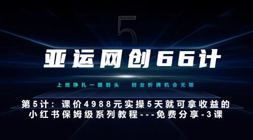 【副业项目7213期】小红书第3课-3步创建和包装你的账号–硬菜-佐帆副业网