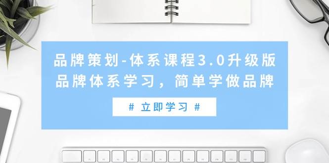 品牌策划-体系课程3.0升级版，品牌体系学习，简单学做品牌（高清无水印）-佐帆副业网