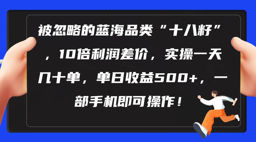 被忽略的蓝海品类“十八籽”，10倍利润差价，实操一天几十单 单日收益500+-佐帆副业网