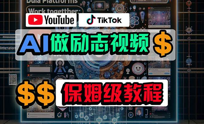 利用AI制作励志视频，在YouTube和TikTok赚钱，小白可做（附工具）-佐帆副业网