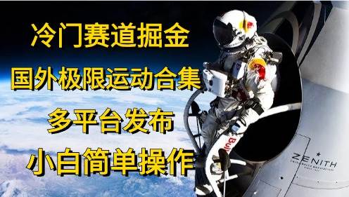 冷门赛道掘金，国外极限运动视频合集，多平台发布，小白简单操作-佐帆副业网