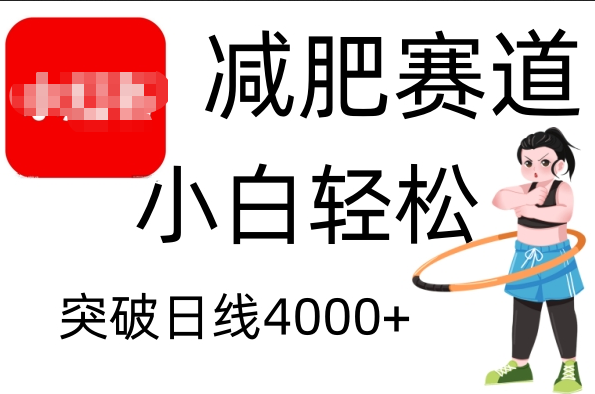 小红书减肥赛道，小白轻松日利润4000+-佐帆副业网