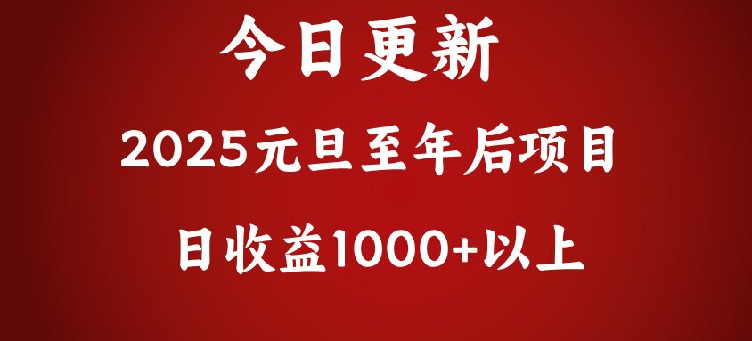 翻身项目，日收益1000+以上-佐帆副业网